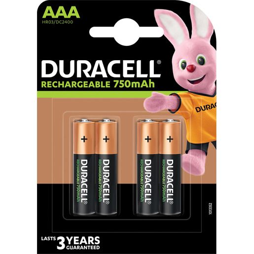 Duracell STAYCHARGED AKKU NIMH 750MAH / DURACE AAA (HR03) B4 AAA 090231
