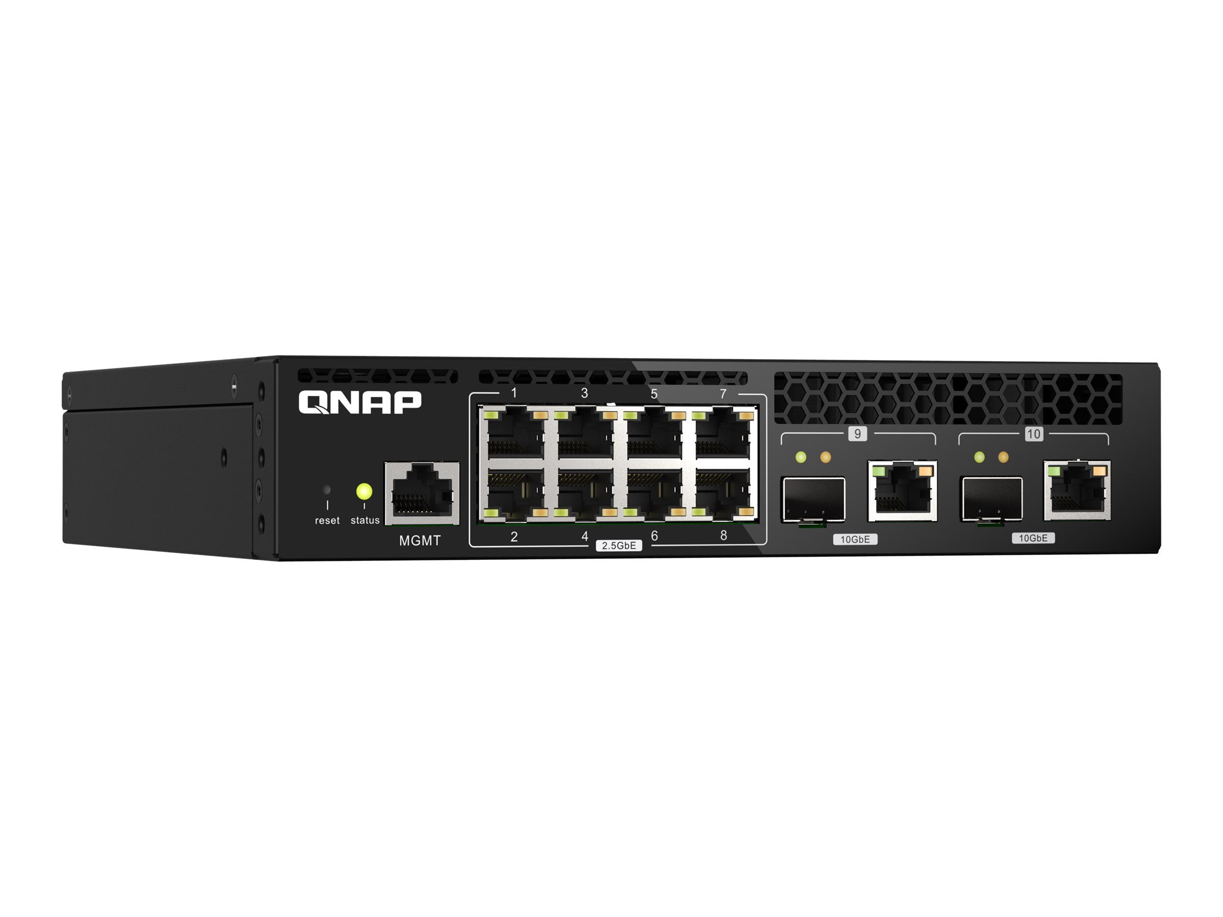 QNAP QSW-M2108R-2C - Switch - managed - 8 x 2.5GBase-T + 2 x combo 10 Gigabit SFP+/RJ-45