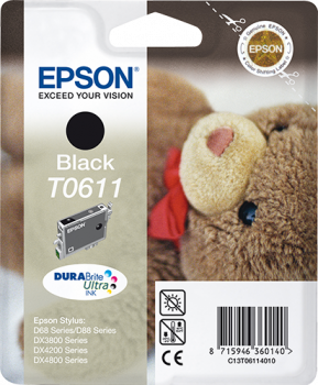 Epson Tinte T0611 TeddyBear, Single, black