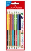 FABER-CASTELL Buntstifte Bicolor 8er Blisterkarte