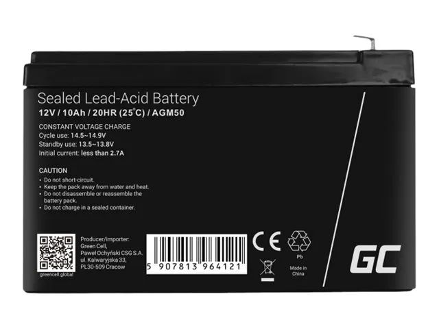 Green Cell AGM - Batterie - Bleisäure - 10 Ah