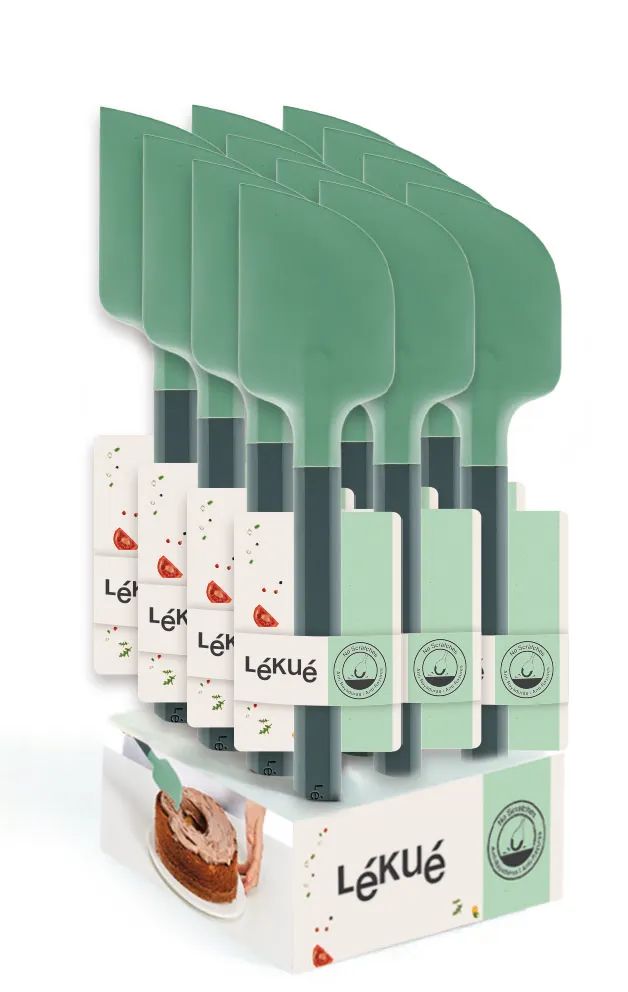Lékué Kratzfester Spatel Display, 12 Stk. - Green