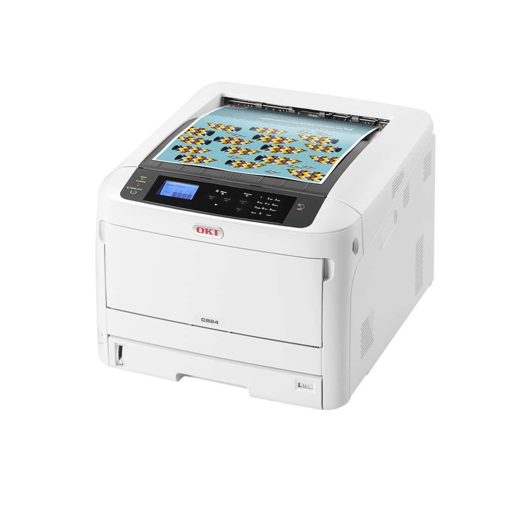 OKI C824dn - Drucker - Farbe - Duplex - LED - A3 - 1200 x 600 dpi - bis zu 26 Seiten/Min. (einfarbig