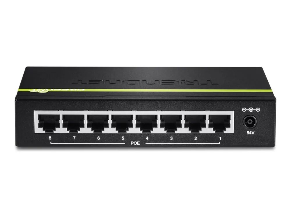 TRENDnet TPE TG80G GREENnet PoE+ Switch - Switch - 8 x 10/100/1000 (PoE+)