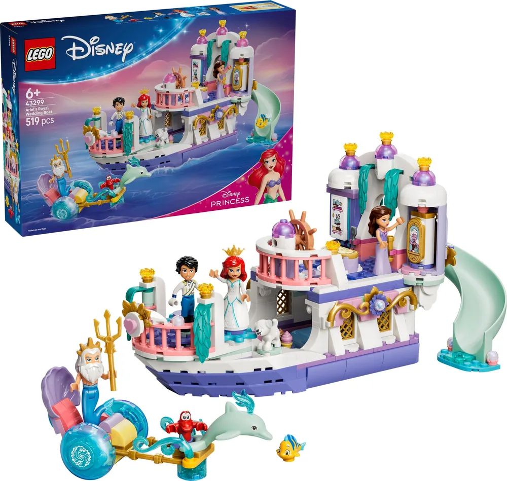 LEGO 43299 Disney Princess Arielles Königliches Hochzeitsboot
