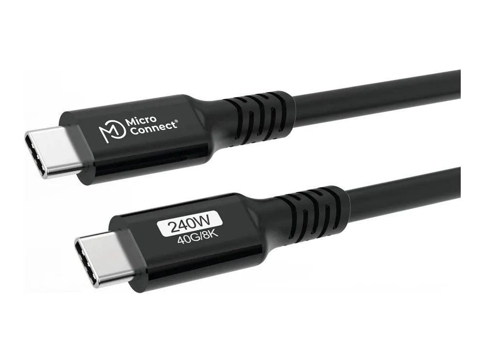 MicroConnect USB-C to cable Premium 240W 40Gbps USB4 - Kabel - Digital/Daten