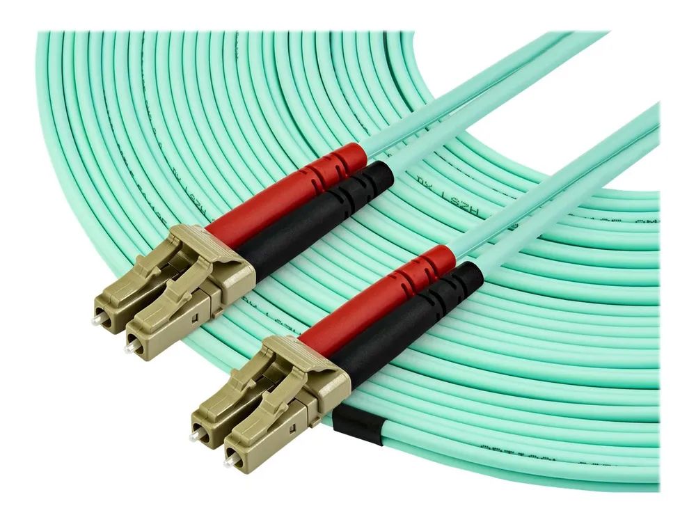 StarTech.com 15m OM3 LWL Patchkabel, Multimode-Glasfaserkabel, LC auf LC - Patch-Kabel - LC Multi-Mode (M)