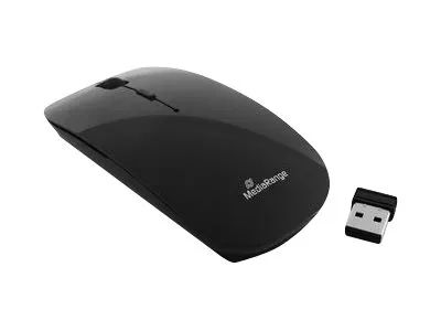Media Range MediaRange Wireless 3-Button Optical Mouse glossy-black