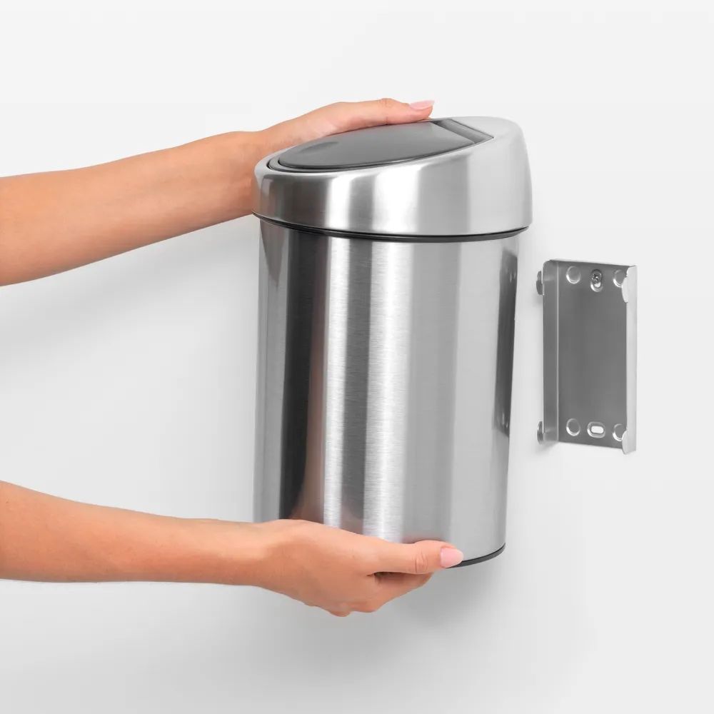 Brabantia Touch Bin, 3L - Matt Steel