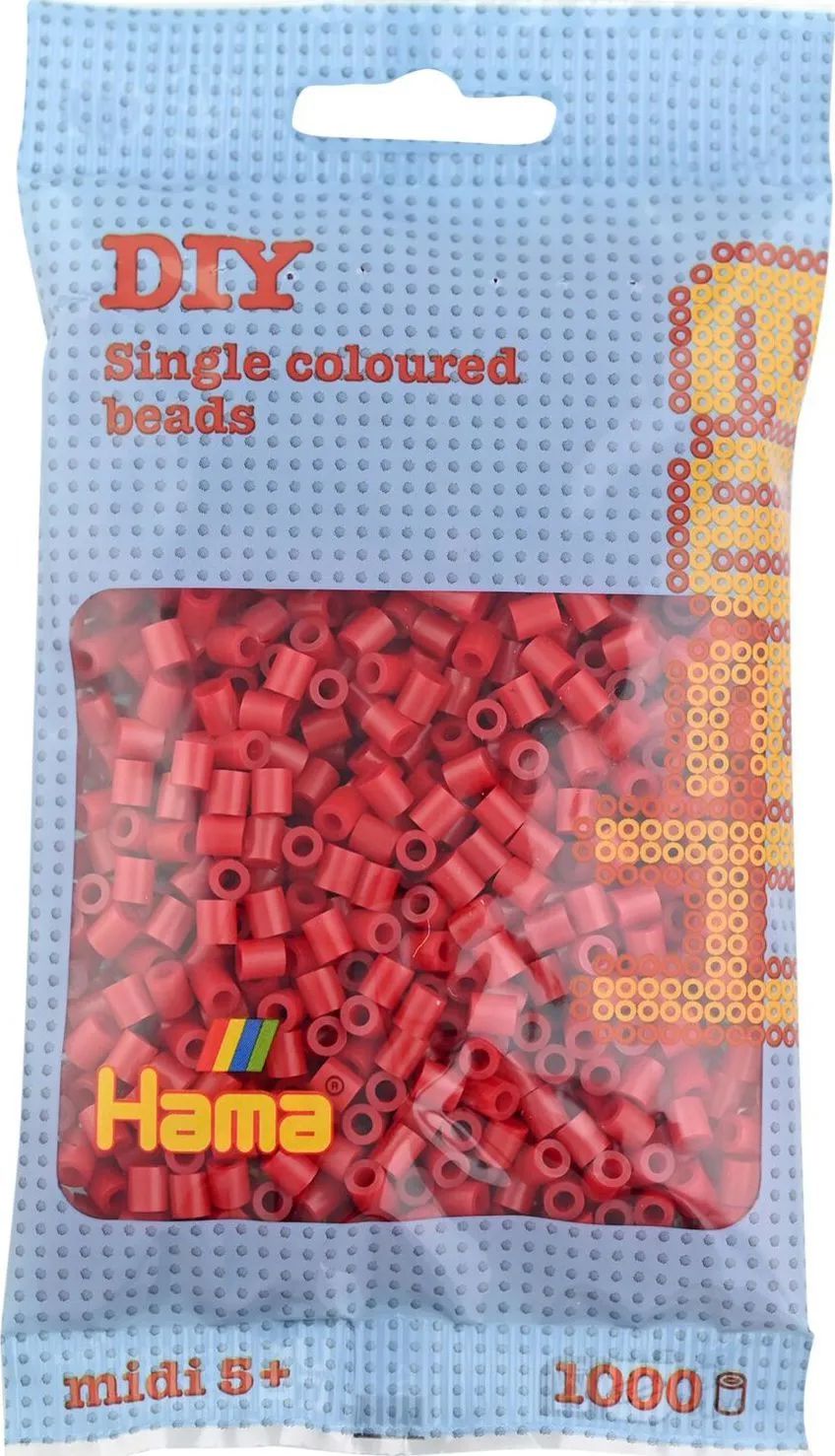 Malte Haaning Plastic A/S HAMA Perlen Mittelrot 1.000 Stück