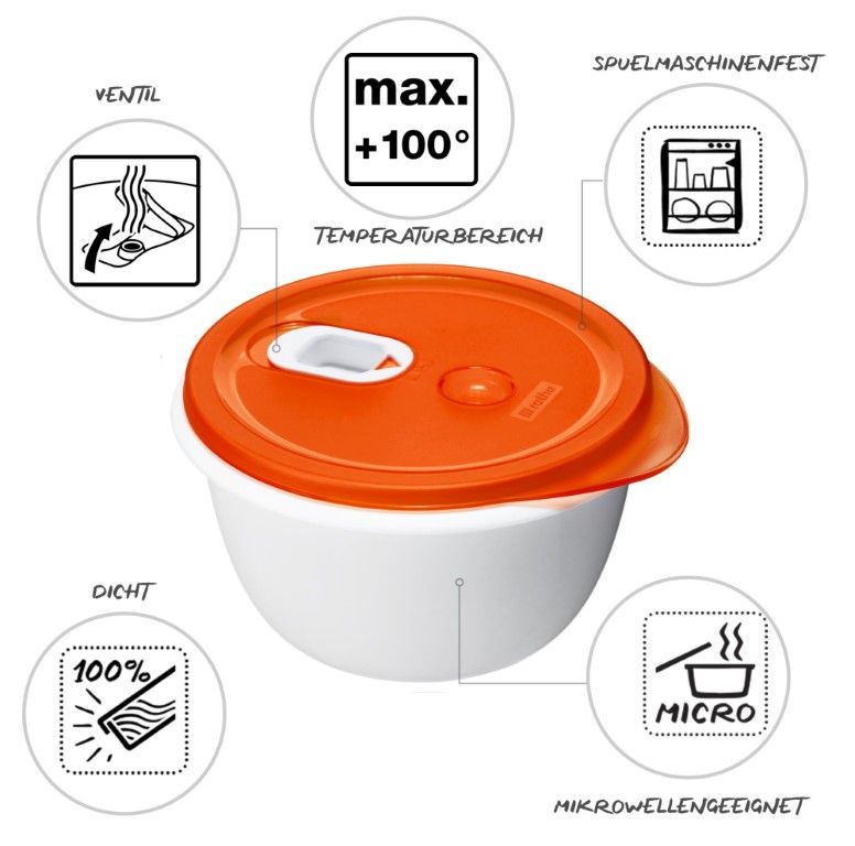 Rotho Mikrowellen-Schüssel 1.6 l MICRO CLEVER