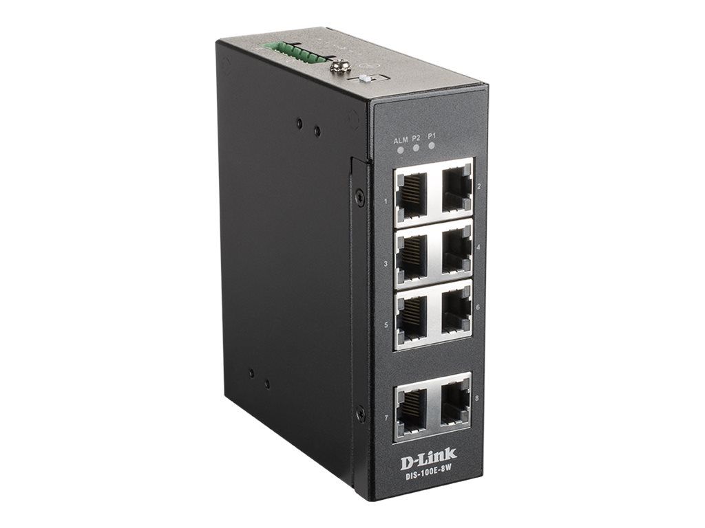 D-Link DIS 100E-8W - Switch - unmanaged - 8 x 10/100