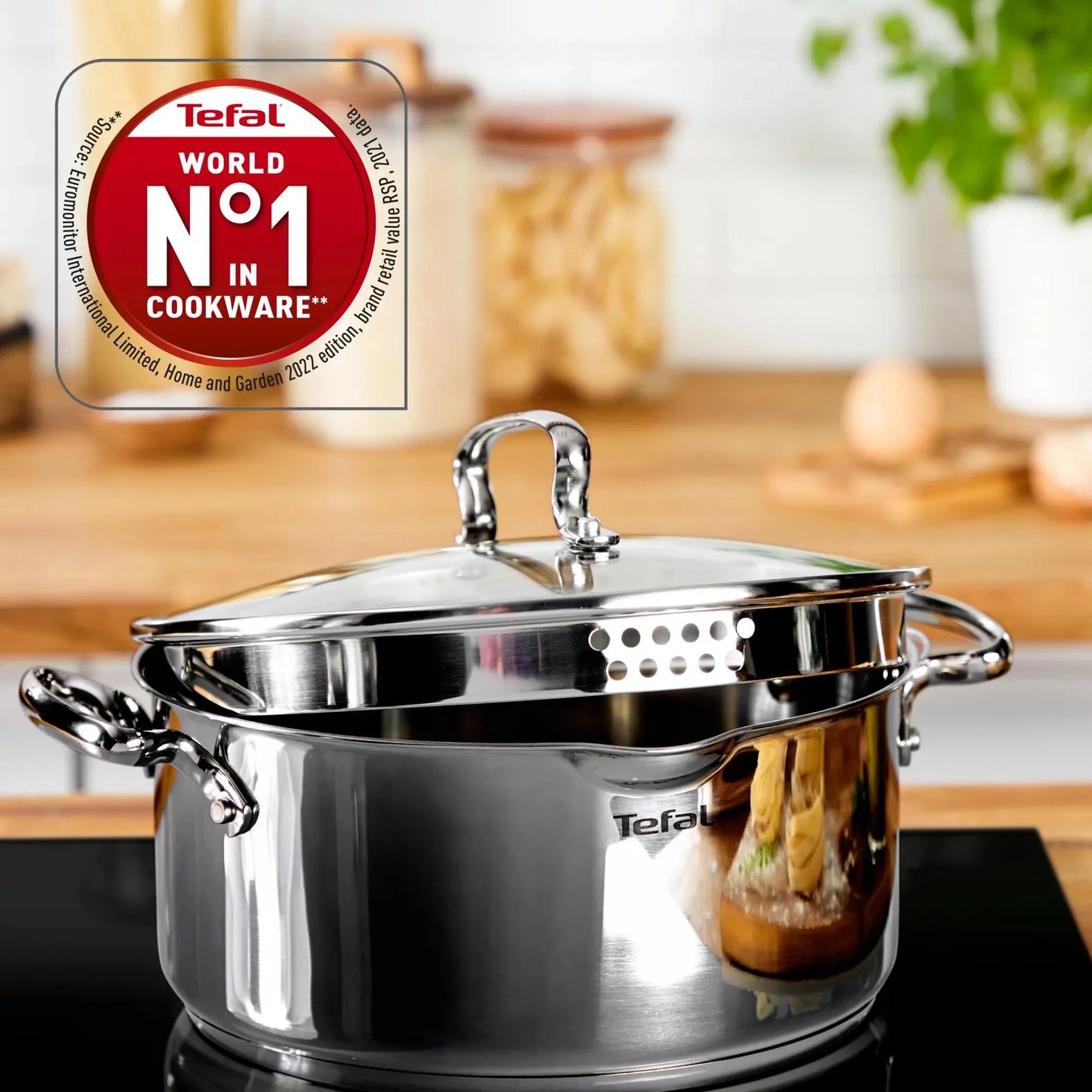 Tefal Duetto+ 7-teiliges Topfset G719S7