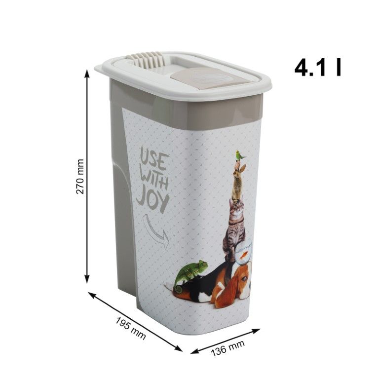 Rotho Flo Tierfutter Schüttdose 4.1 l