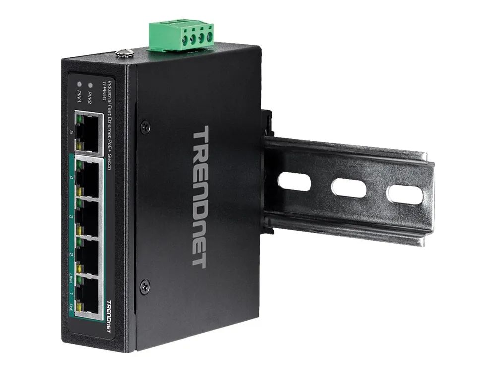 TRENDnet TI-PE50 - Switch - unmanaged - 4 x 10/100 (PoE+)