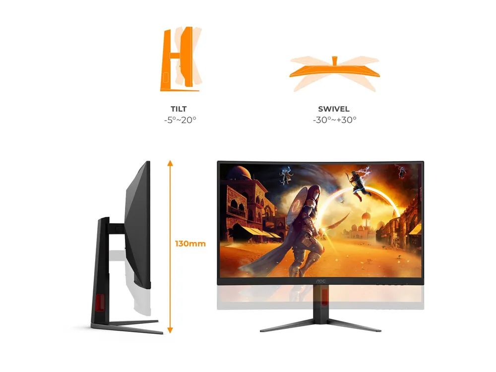 AOC Gaming CQ27G4Z2 - LED-Monitor - Gaming - gebogen - 68.5 cm (27")