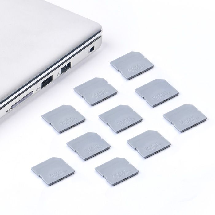 Smart Keeper Mini"SD Port" Blocker grau 10 Stk. - Mini SD