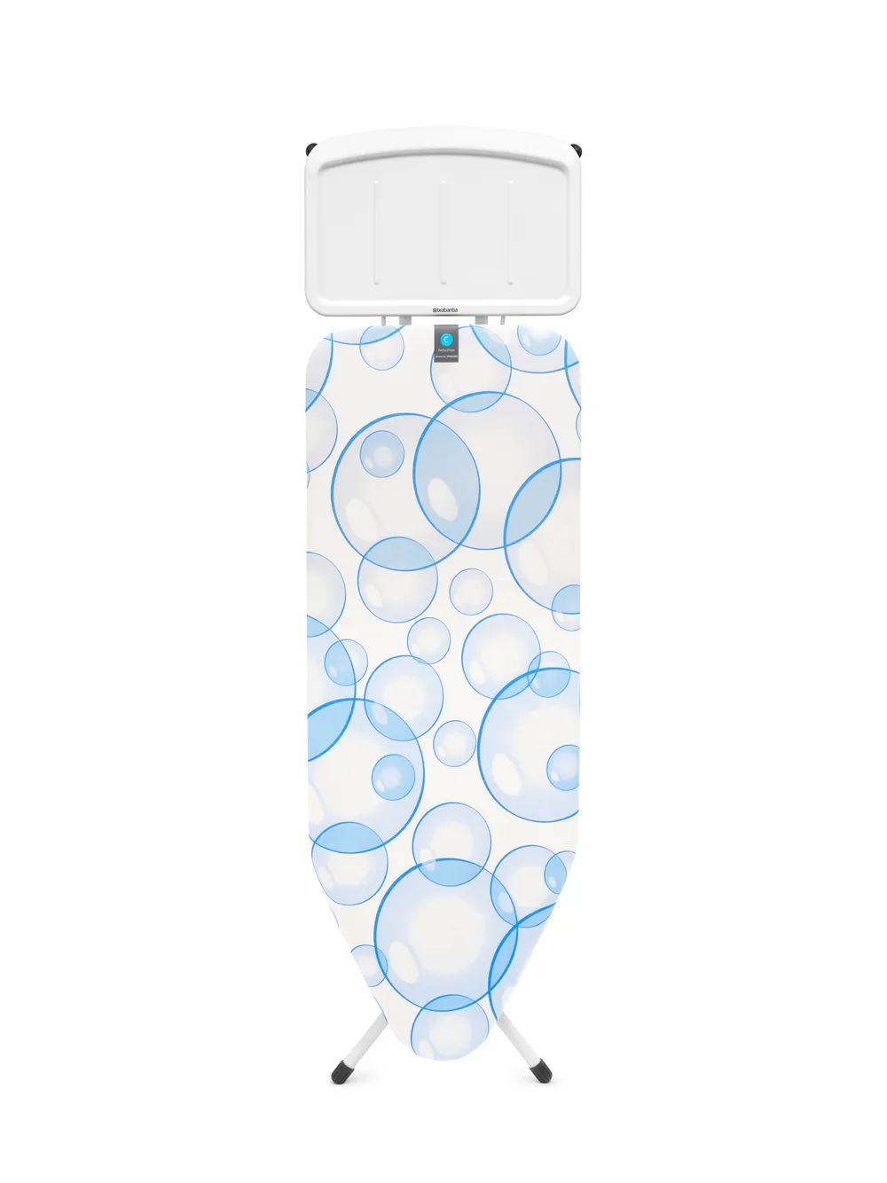 Brabantia Bügeltisch C, 124x45cm, Dst-Ablage Solid - Bubbles