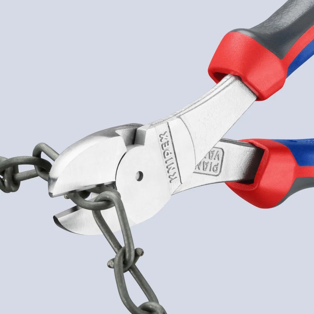 KNIPEX Kraft-Seitenschneider mit Comfort-Griffen verchromt 180 mm