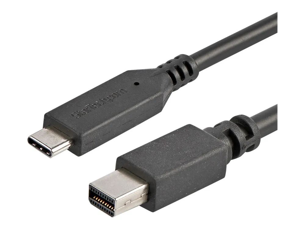 StarTech.com 1,8m USB-C auf Mini DisplayPort Kabel - USB C zu mDP Kabel - 4K 60Hz - Schwarz - DisplayPort-Kabel - 24 pin USB-C (M)