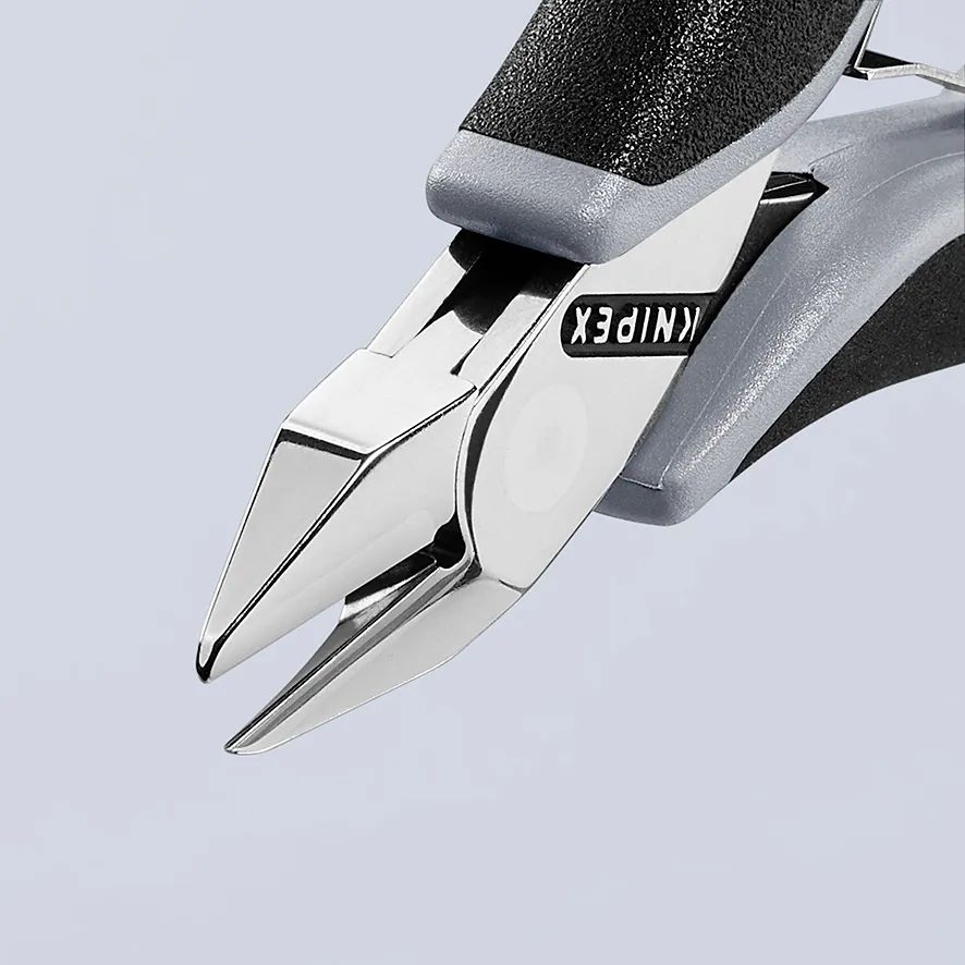 KNIPEX 77 42 115 ESD Elektronik-Seitenschneider ESD mit durchgestecktem Gelenk mit Mehrkomponenten-Hüllen 115 mm