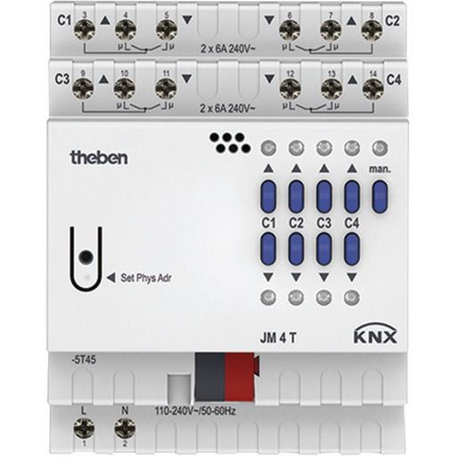Theben KNX JALOUSIEAKTOR 4F.JM4T REG / THEBEN T4940250