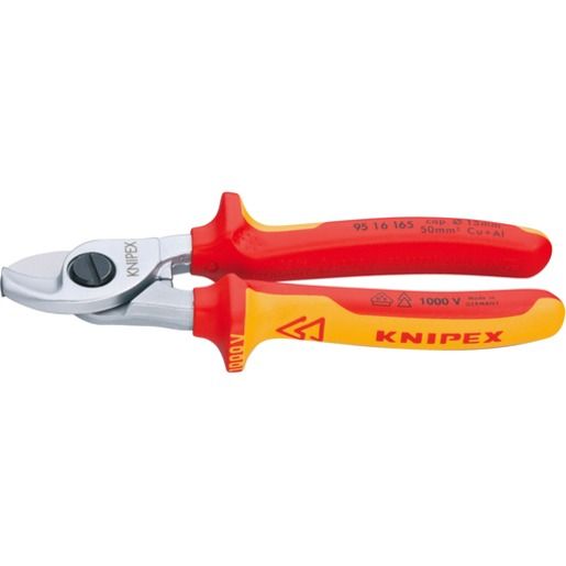 Knipex 165 MM VDE Ø 15 MM / 50 MM² / KNIPEX KABELSCHERE 95 16 165