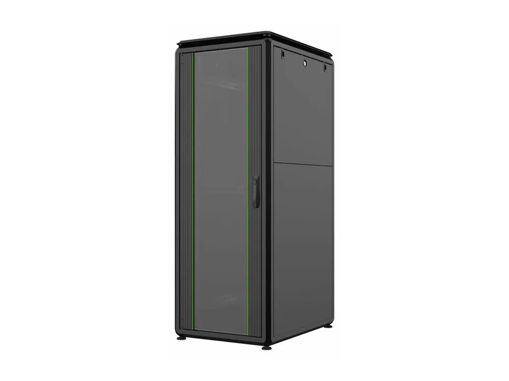 Lanview by Logon - Schrank Netzwerkschrank - 600 x 800 mm, data line - freistehend - Schwarz, RAL 9005 - 32U - 48.3 cm (19")