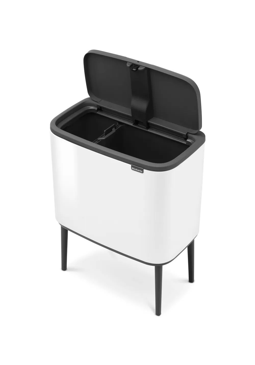 Brabantia Bo Touch Bin, 11 + 23L - White