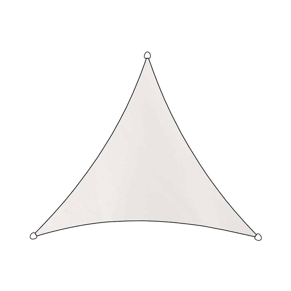 Travellife Sonnensegel Dreieck 500 cm weiß