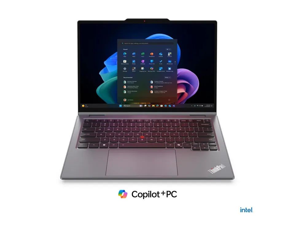 Lenovo ThinkPad X1 2-in-1 Gen 11 21V9 - Aura Edition - Flip-Design - Intel Core Ultra 7 355 - Evo - Win 11 Pro - Intel Graphics - 32 GB RAM - 1 TB SSD TCG Opal Encryption 2, NVMe - 35.6 cm (14")