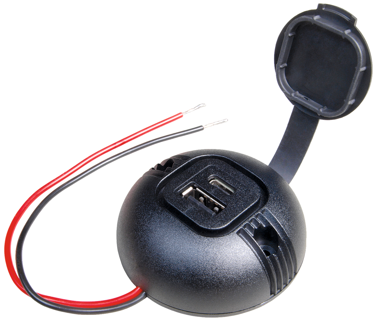 FAWO Aufbau-Powersteckdose rund mD USB-C/A