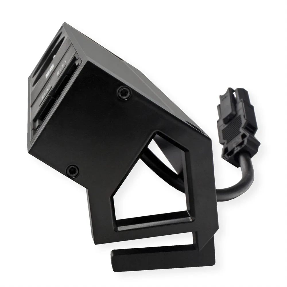 BACHMANN DESK2 2xUTE 1xUSB A/C 22W 1xCM 0,2m GST18 RAL9005