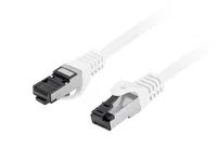 Lanberg Patchkabel CAT.8.1 S/FTP LSZH CU 0,5m Fluke Zert. wß - Kabel - Netzwerk (PCF8-10CU-0050-W) - Kabel - Netzwerk