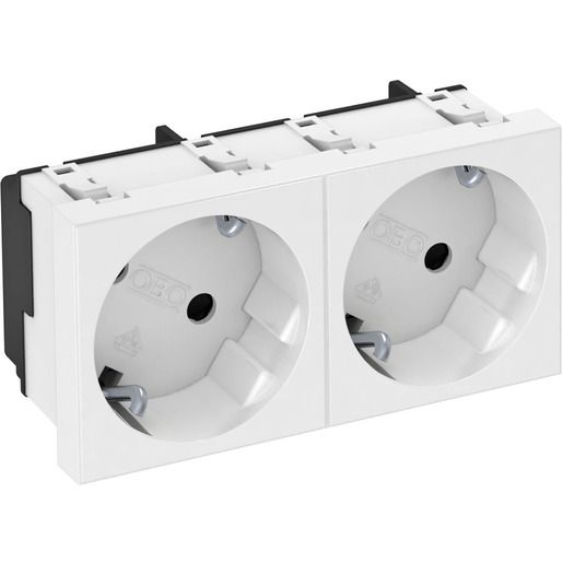 OBO STECKD.33°, 2-FACH 250V,10/16A / STD-D3S RW2 6120103
