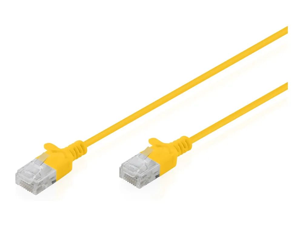 DIGITUS Patchkabel CAT 6 U-UTP Slim Gelb 10 Stück - Netzwerk - CAT 6