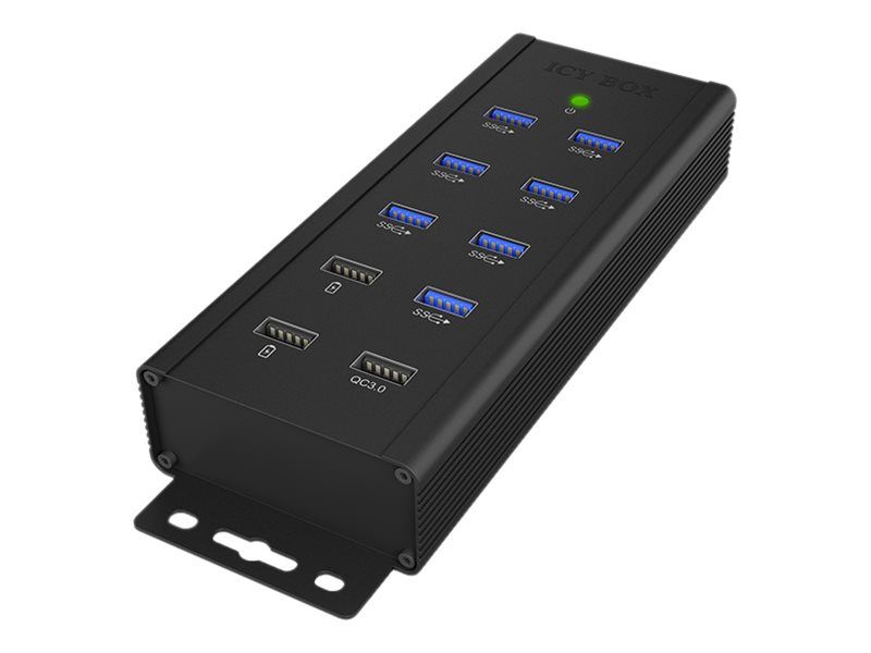 ICY BOX IB-HUB1703-QC3 - Hub - 7 x SuperSpeed USB 3.0