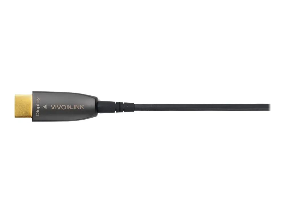 VivoLink Pro - Highspeed - HDMI-Kabel - HDMI männlich zu HDMI männlich - 7.5 m - Glasfaser - Schwarz - geformt, unterstützt 4K 60 Hz (4096 x 2160)