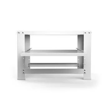 Xavax Untergestell "Base Slide" für Waschmaschine/Trockner, mit Auszug, Weiß