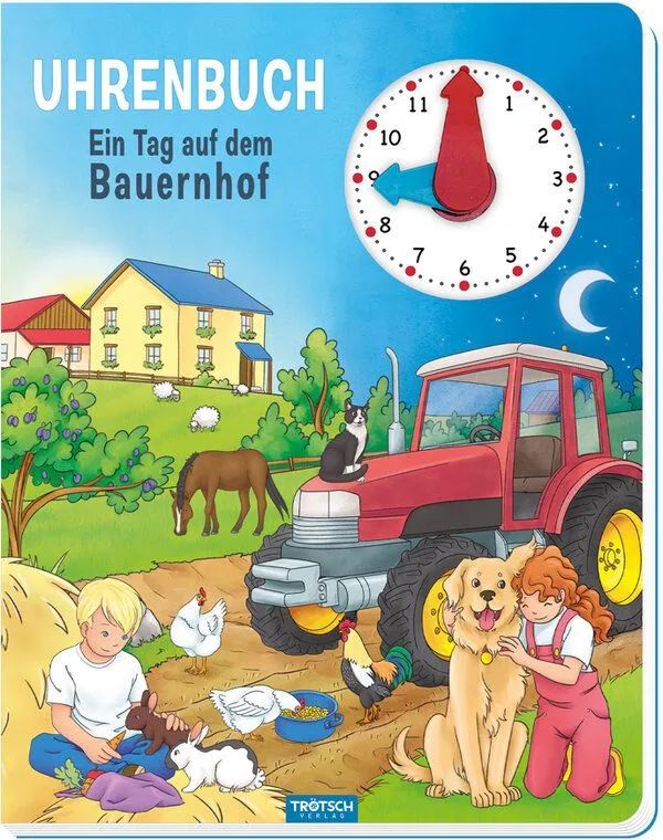 Trötsch Verlag GmbH & Co. KG Uhrenbuch Ein Tag auf dem Bauernhof