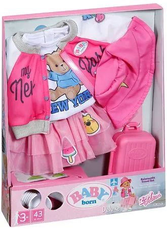 Zapf BABY born Deluxe Reise-Outfit 43 cm
