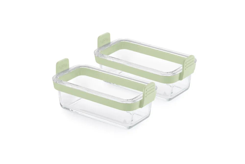 Lékué Rechteckige Glaskörbe - Transparent
