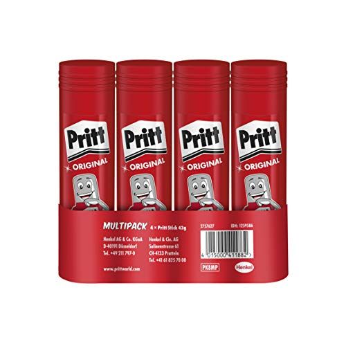 Henkel Pritt Klebestift, transparent, Banderole, 4x43g