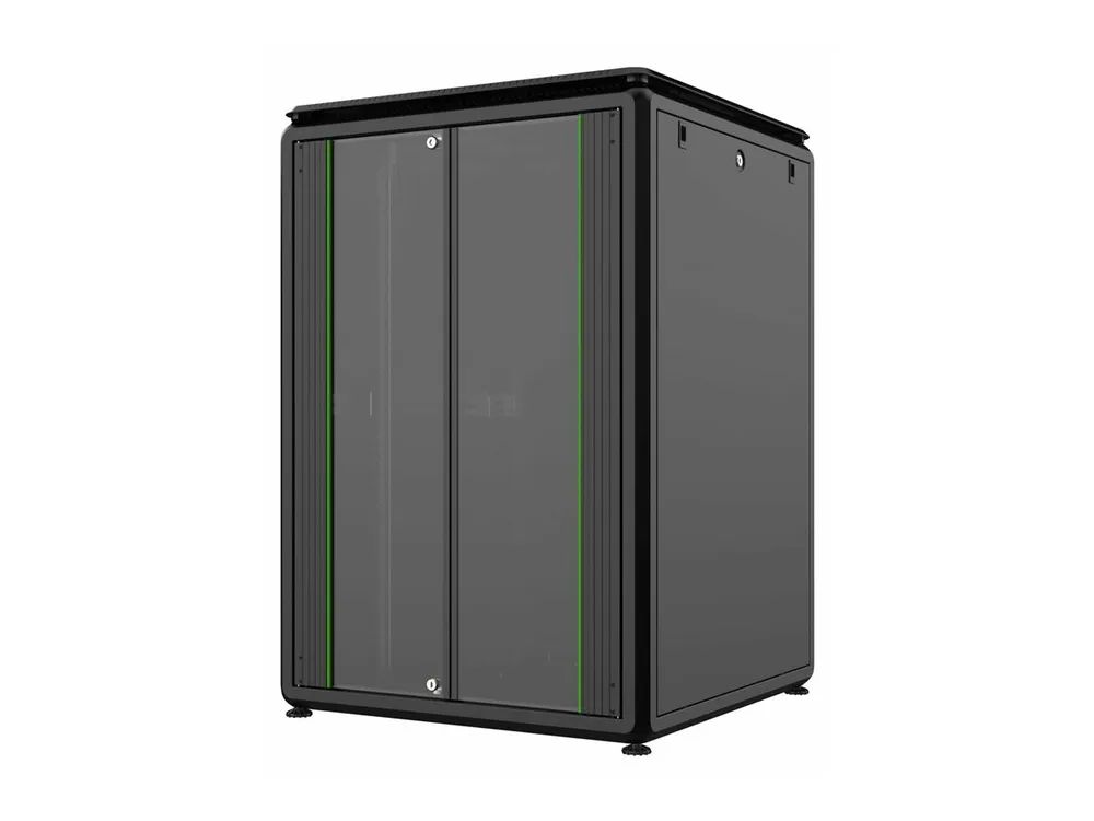 Lanview by Logon Data Line - Schrank Netzwerkschrank - 800 x 800 mm, data line - freistehend - Schwarz, RAL 9005 - 22U - 48.3 cm (19")