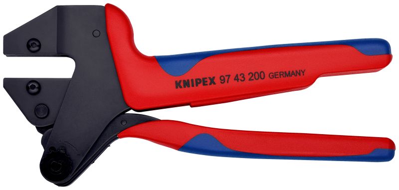 KNIPEX Crimp-Systemzange brüniert 200 mm ohne Einsätze