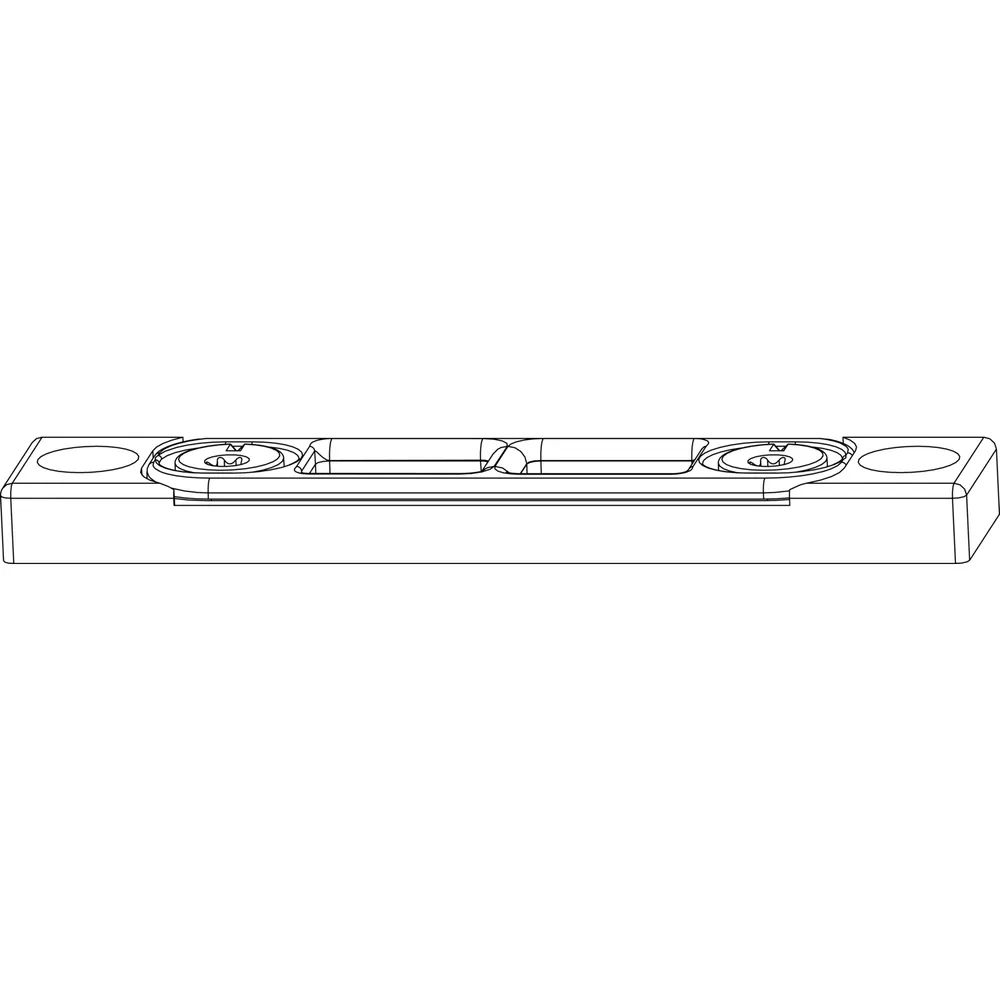 MACO Riegelschließteil Falzluft 12 mm glatt, Eurofalz 18 mm, 9V, +1mm (26745)