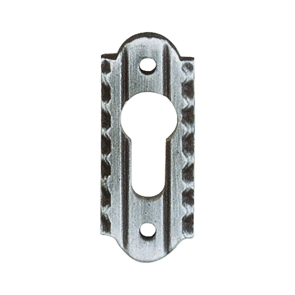 SCHÖSSWENDER Zylinderrosette PZ, oval, 28 x 70 mm, schwarz passiviert