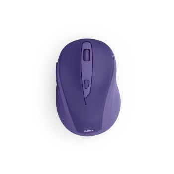 Hama Funkmaus "WM-400", ergonomisch, optisch, 6 Tasten, ohne Klickgeräusch, Blau