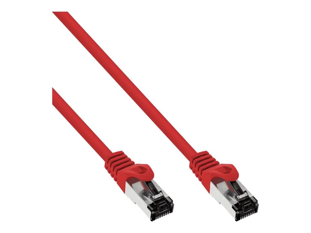 InLine Patchkabel - S/FTP (PiMf) - Cat.8.1 - 2000MHz - halogenfrei - rot - 10m