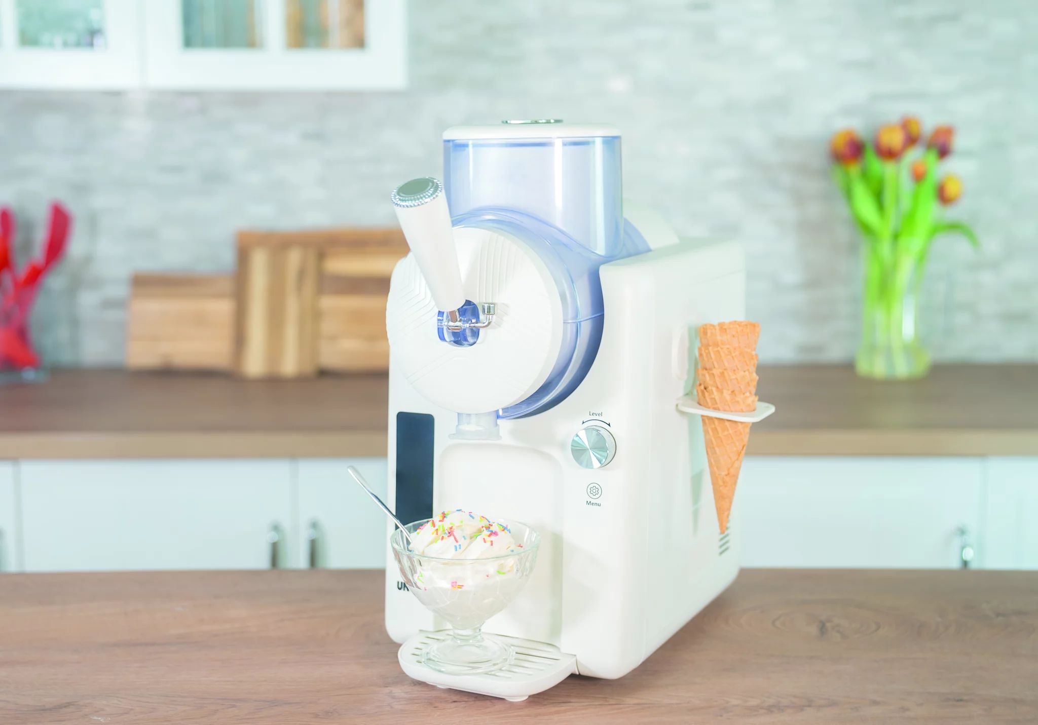 Unold 48950 2in1-Slush und Softeismaschine Sofie